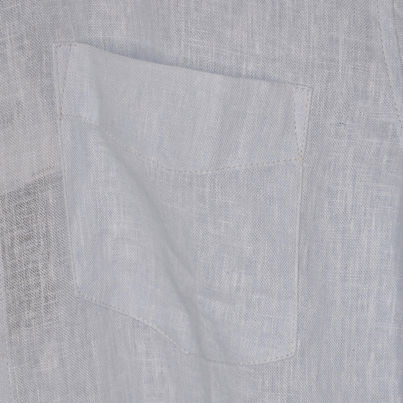 Ben Sherman Mens Modern Classic Fit Linen Blend Button Up Shirt Size Small - Picture 5 of 11